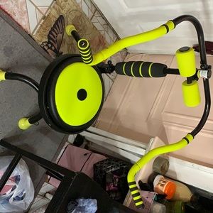Black and Green workout machine.
